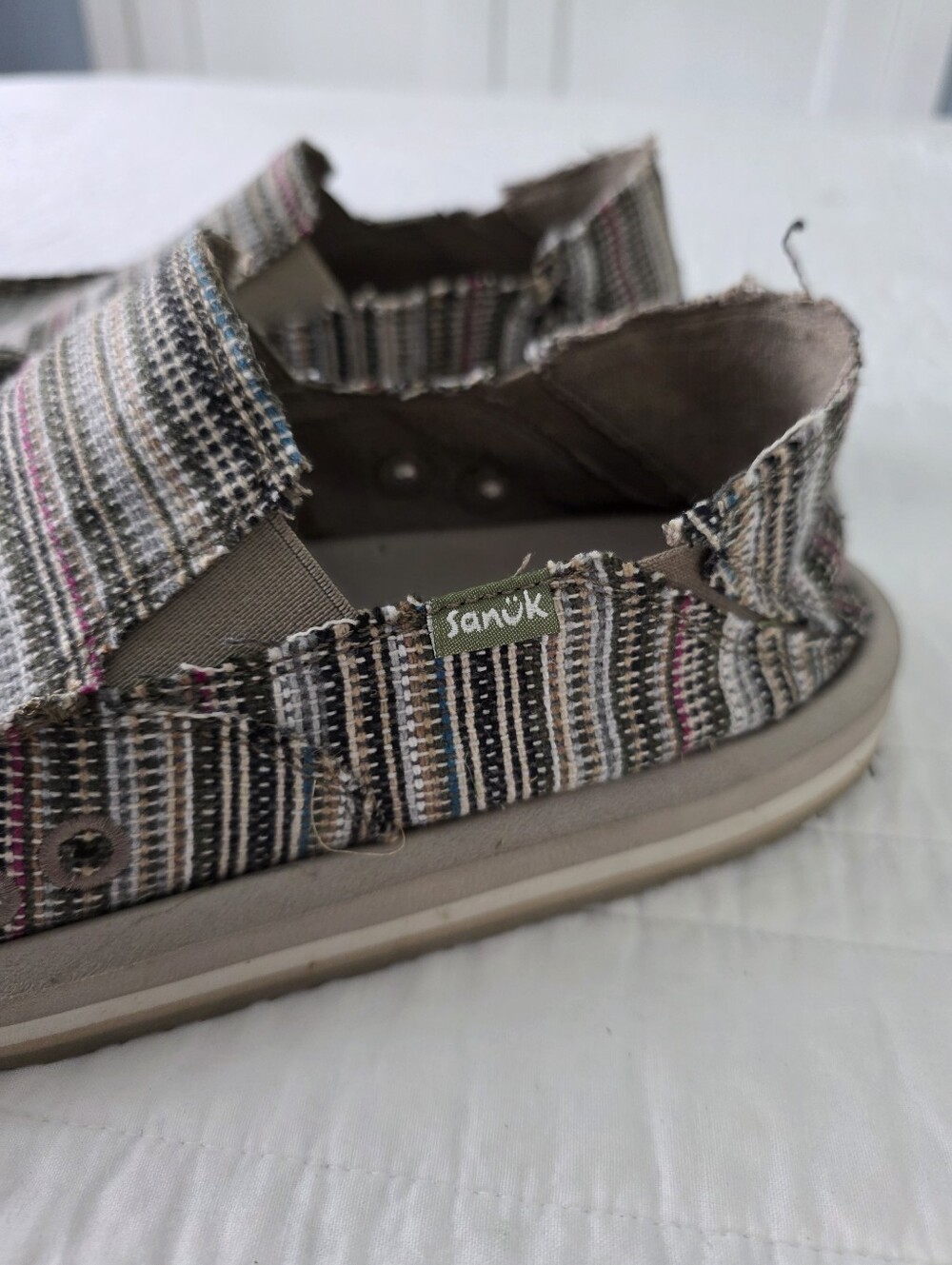 Sanuk Vagabond ST Funk Shoes Multicolor Mens 8 - Picture 5 of 15